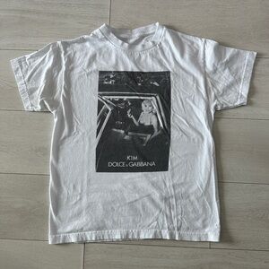 Kim X D&G Pizza Print Tee size Small